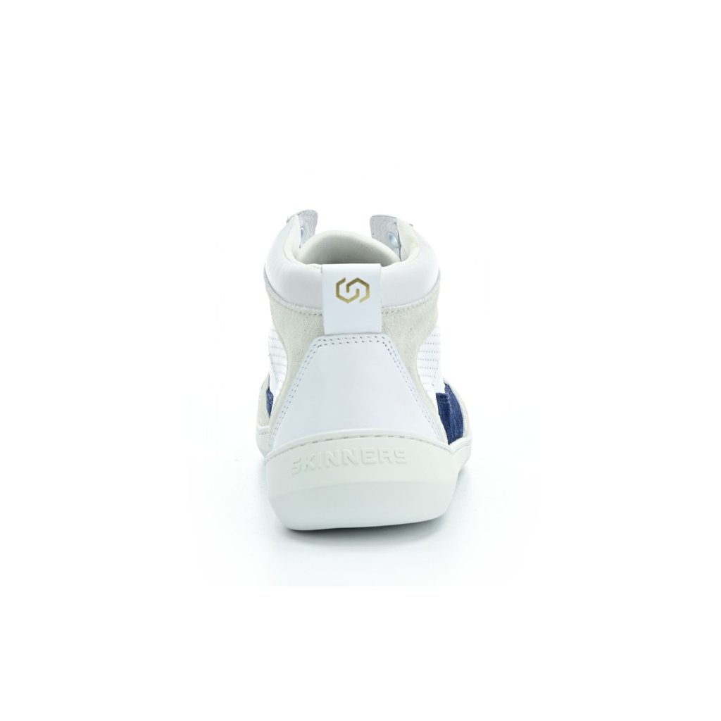 Skinners Oldschooler High Top Blue/White Barfußstiefeletten