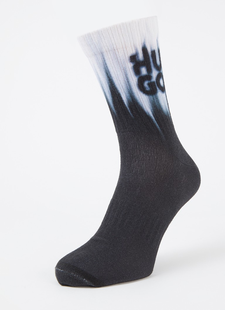 Șosete HUGO BOSS cu logo fumuriu, set de 3