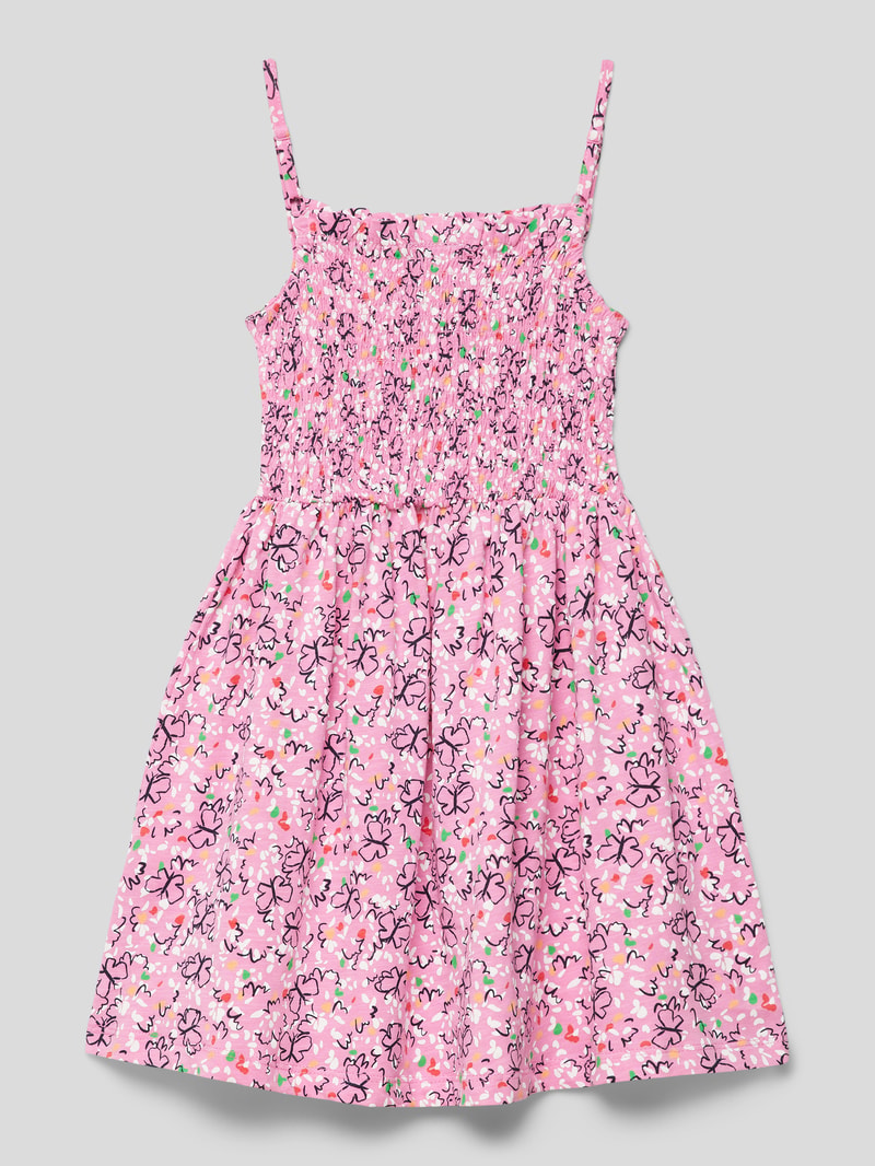 Kleid mit Allover-Print in pink