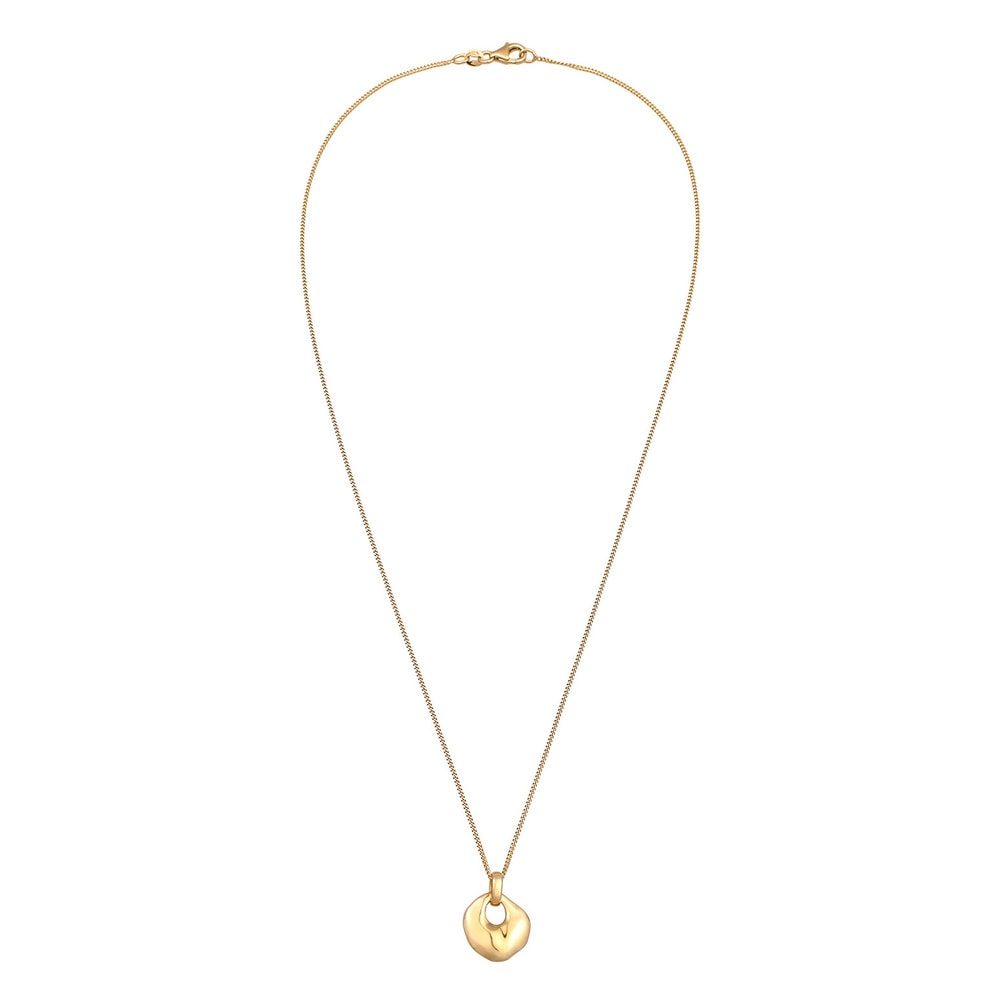 Elli Elli Collier Femmes Disque Pendentif Design Organique en argent sterling 925 plaq Bijoux