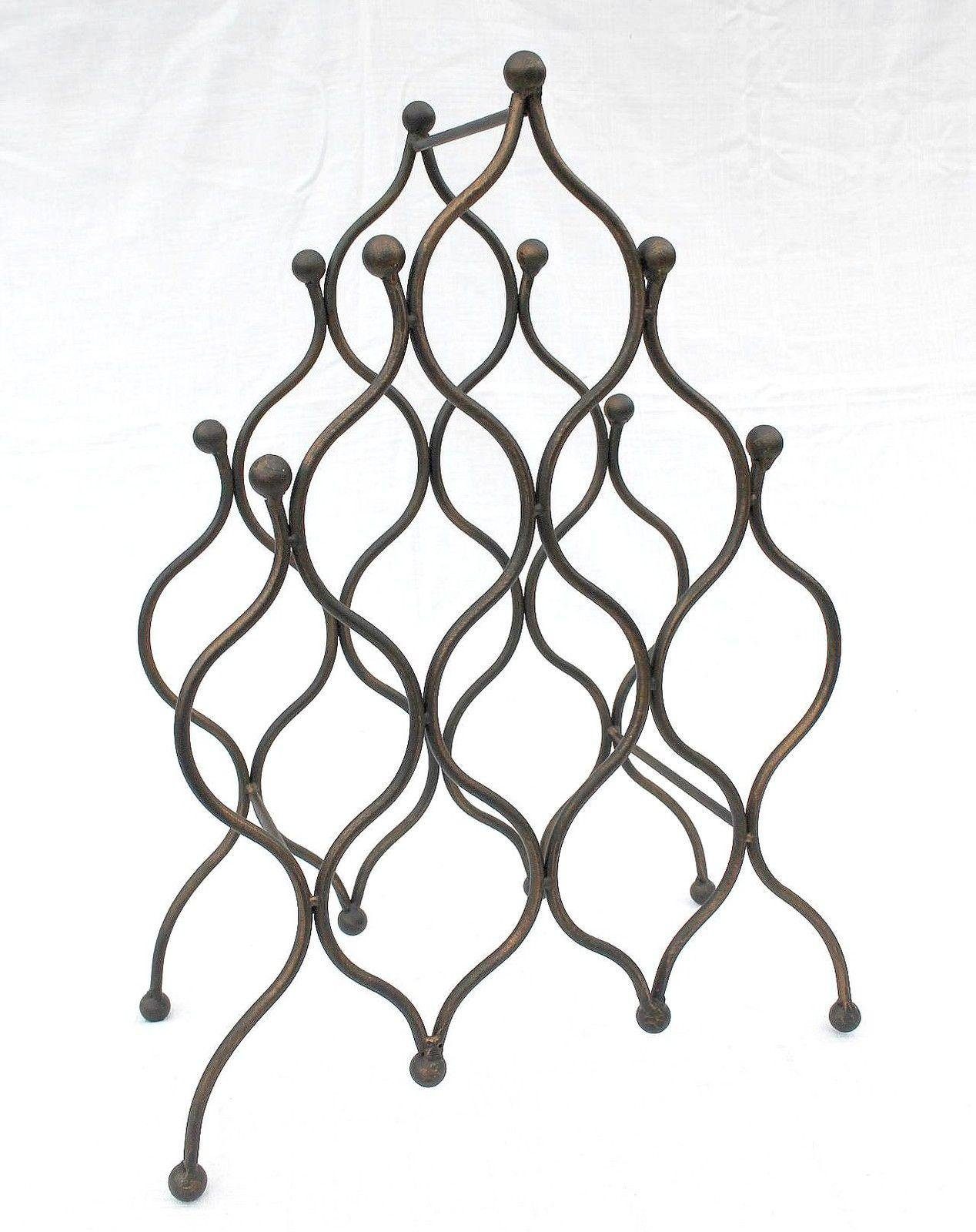 DanDiBo Weinregal Weinregal Pyramide aus Metall für 8 Flaschen JD130406 Flaschenhalter 50 cm Flaschenregal
