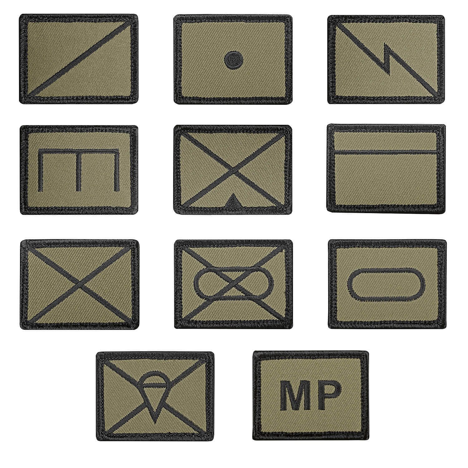 Militärische Symbole Textil Patch