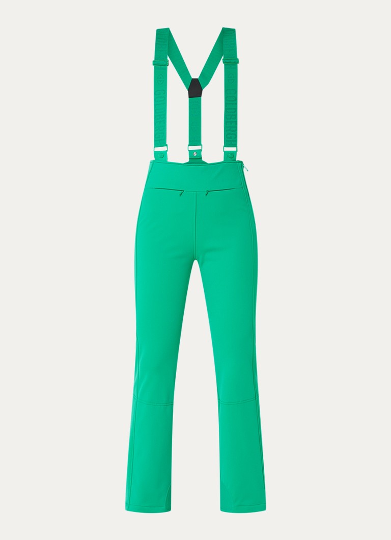 Pantaloni de schi Goldbergh de înaltă calitate, cu talie înaltă, evazați în partea de jos și bretele detașabile.