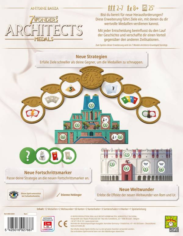7 Wonders Architects - Medals (Erw.)