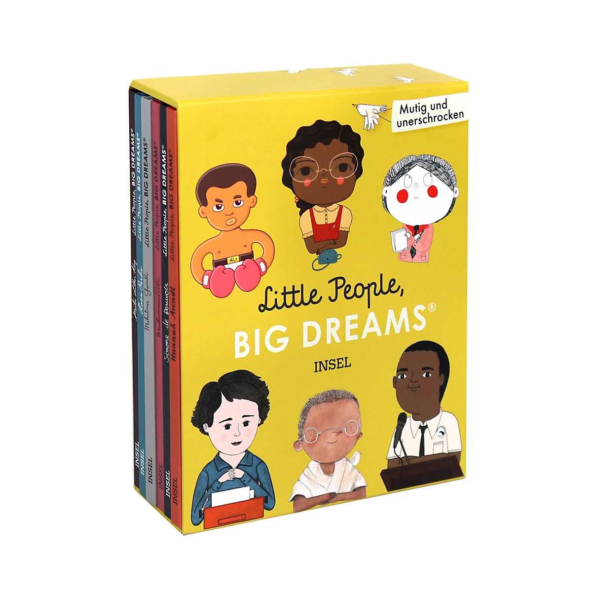 Little People, Big Dreams: Mutig und unerschrocken, Geschenkbox mit 6 Bänden