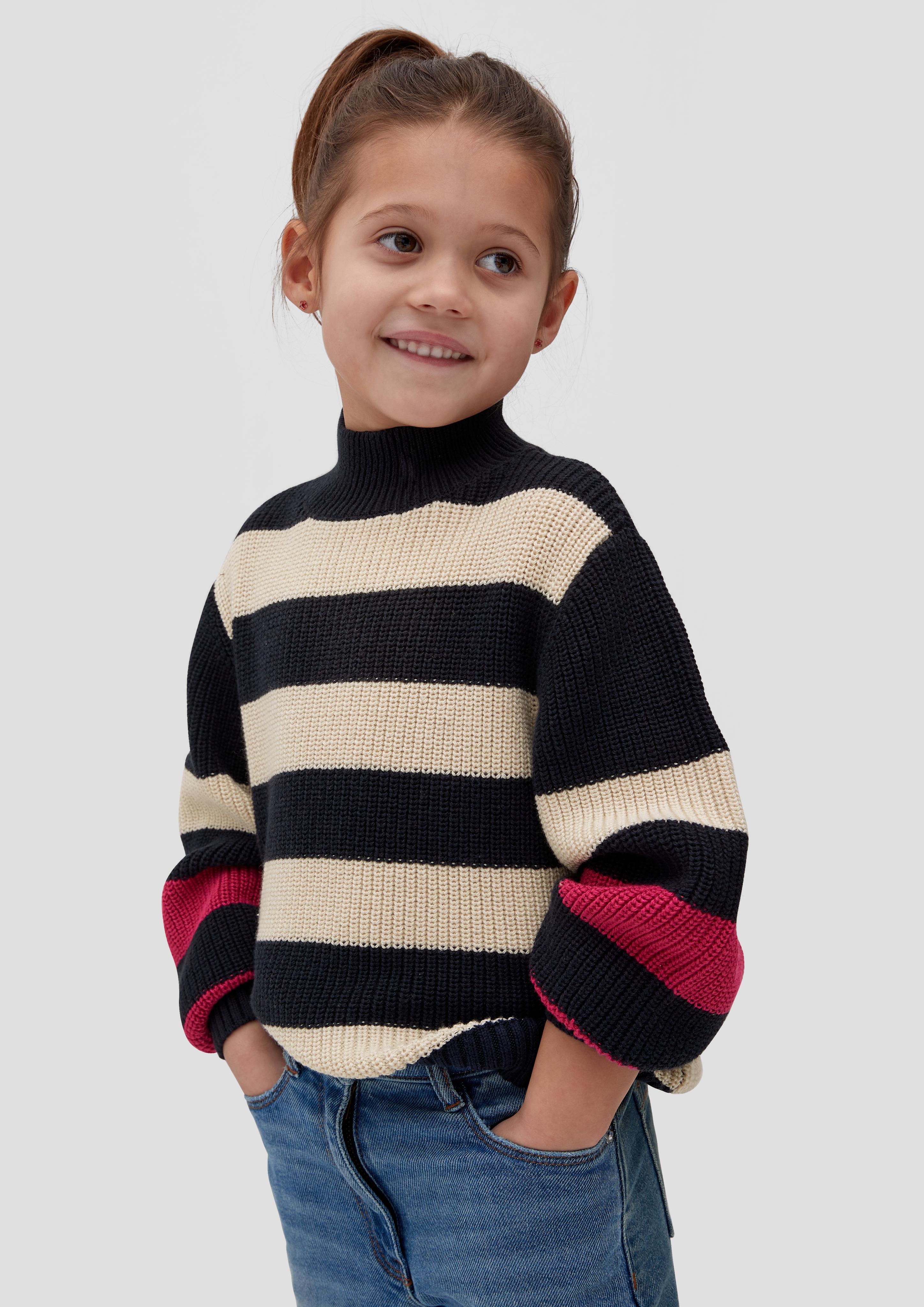 Strickpulli in Colour-Blocking-Optik  2133853-59X0