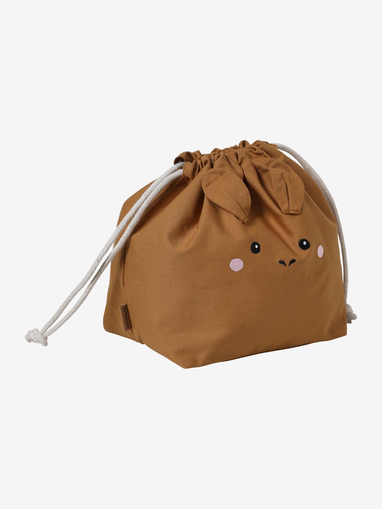 Pochon de rangement pour sac à langer en gaze de coton singe