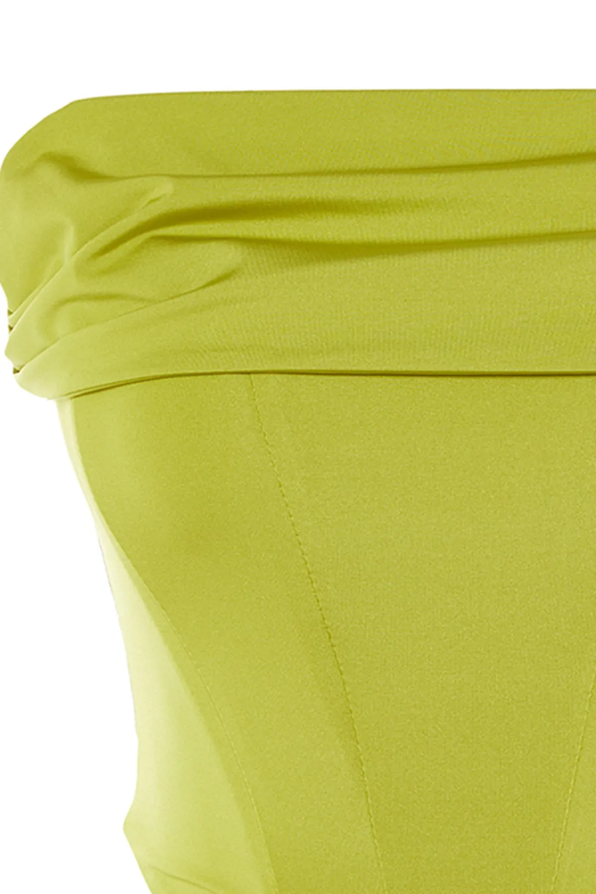 Trendyol Collection  Hellgrünes, bauchfreies, gefüttertes Strickkorsett mit detailliertem Bustier TPRSS23BS00006
