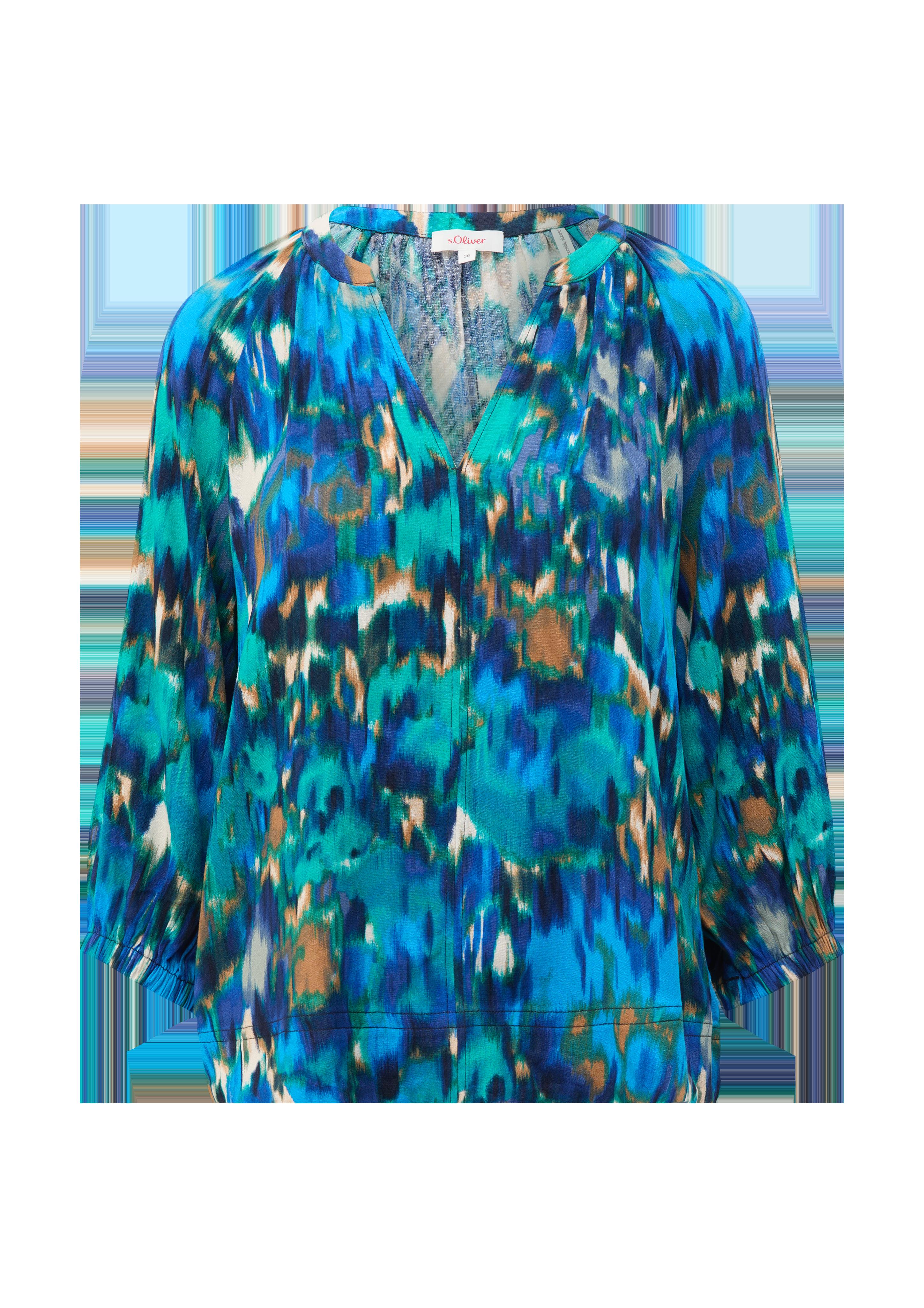 Gemusterte Bluse aus Viskose  2135719-59A0