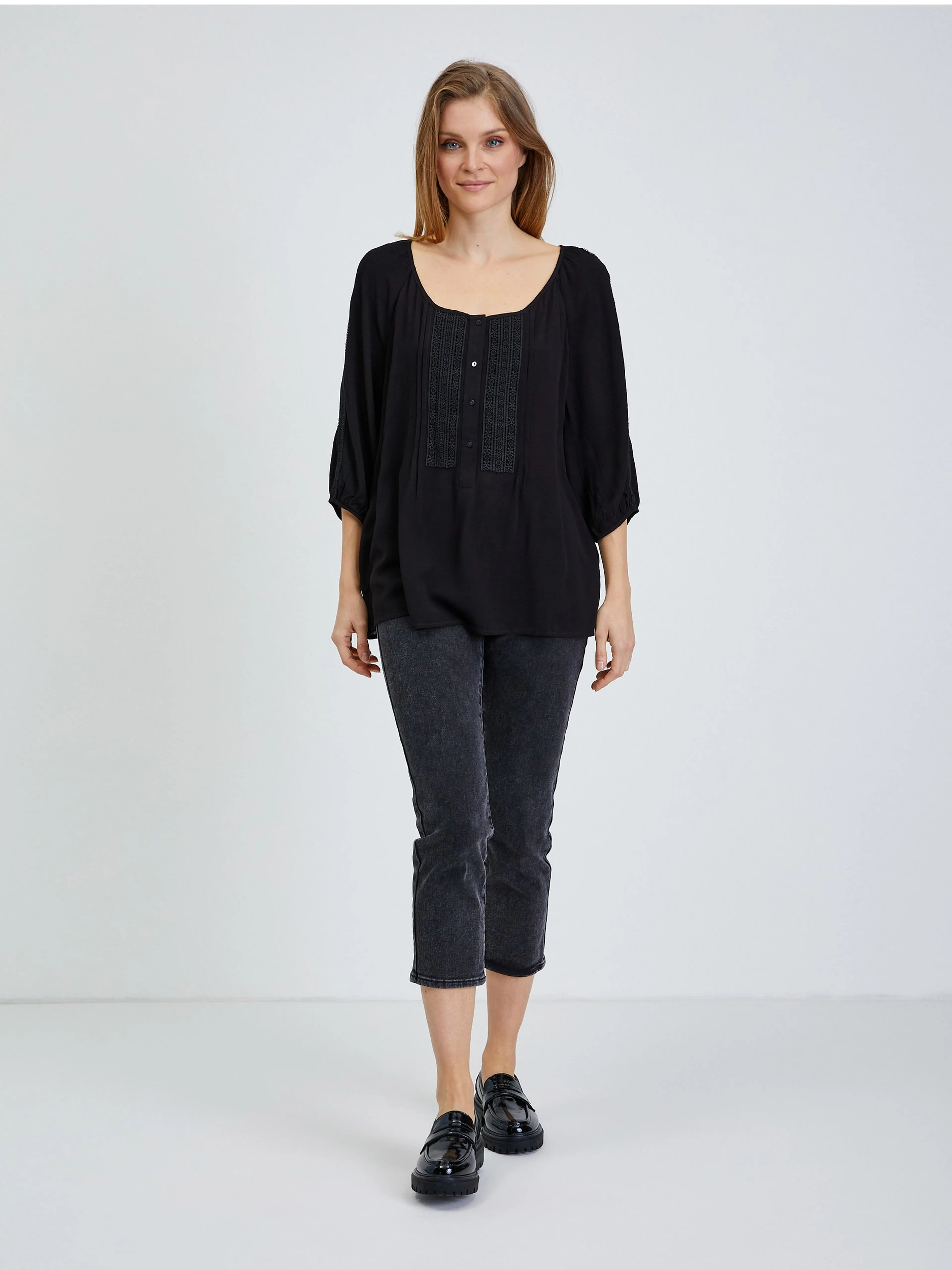 Schwarze Bluse ORSAY