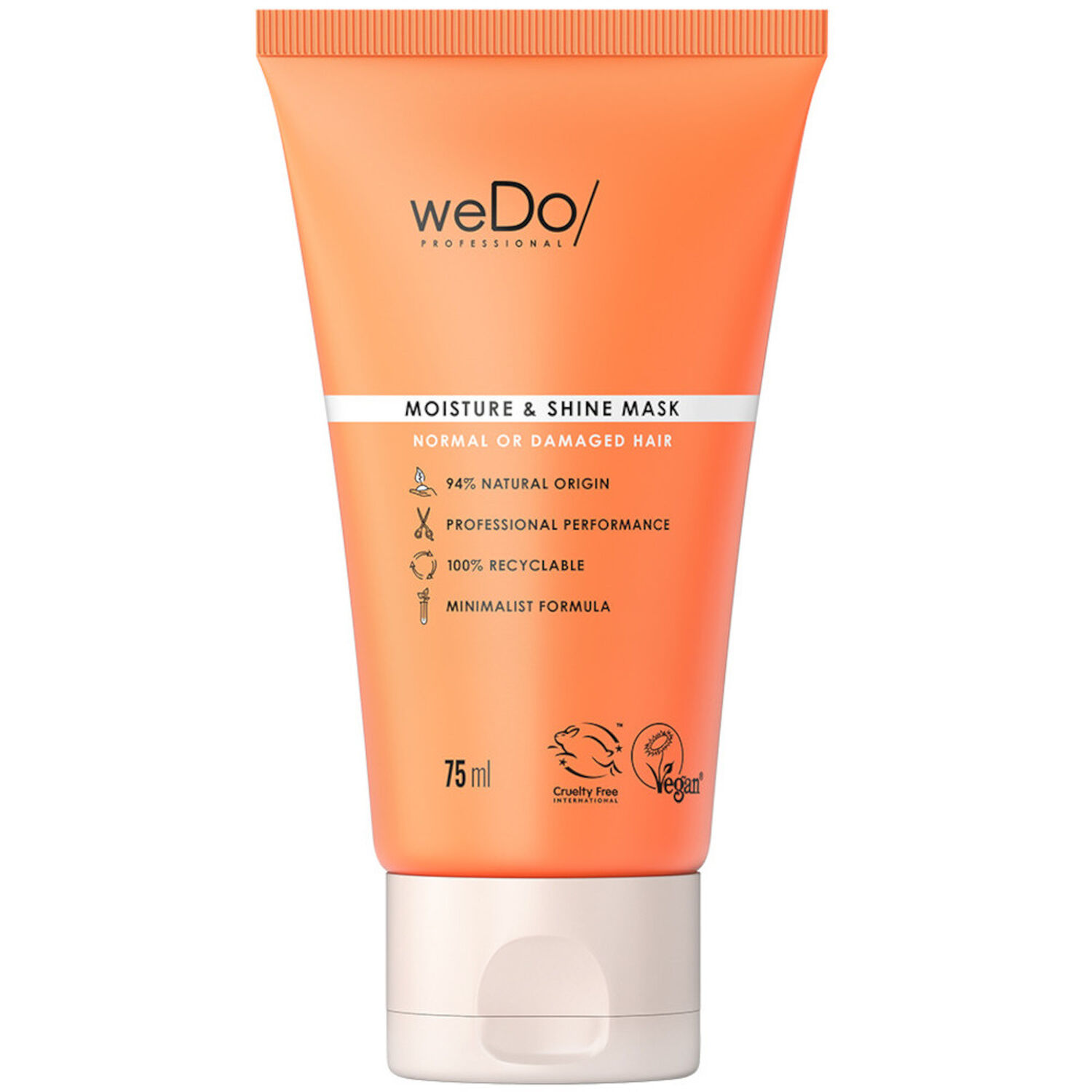 WeDo Masque cheveux Vegan Hydratation et Brillance - Cheveux Normaux et Abîmés