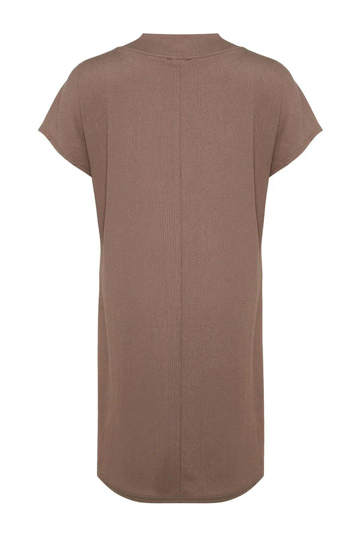Trendyol Curve  Nerzfarbenes, gerade geschnittenes Strickkleid TBSSS22EL2365