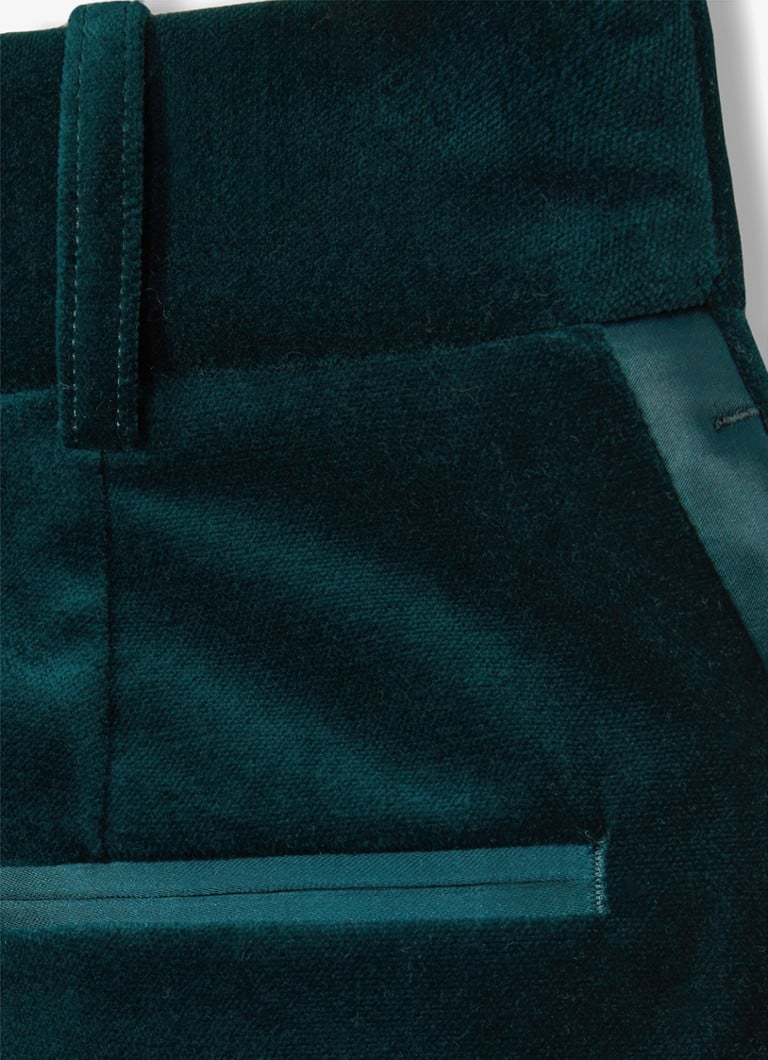 Fustă mini din catifea Reiss Parisa cu detalii din satin