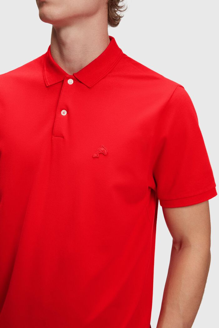 Klassisches Tennis-Poloshirt mit Dolphin-Batch