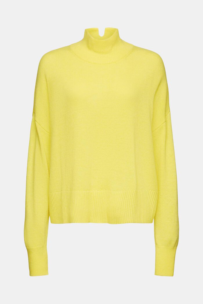 Pullover mit Stehkragen aus Wollmix