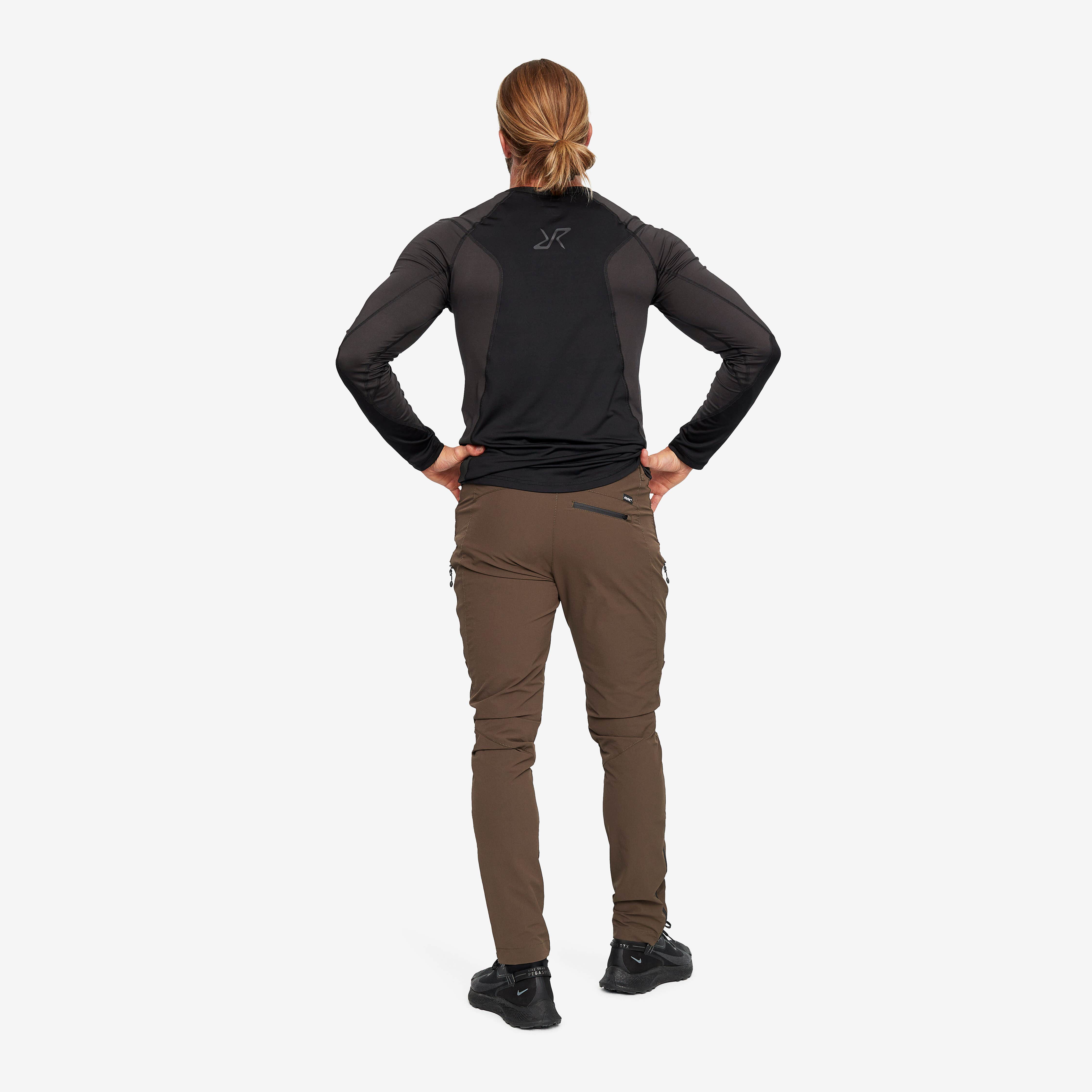 Trail Long Sleeve Tee Homme Anthracite/Black