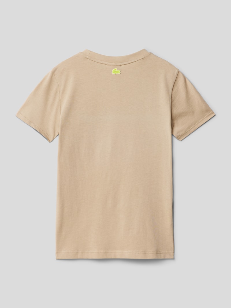T-Shirt aus Baumwolle in beige
