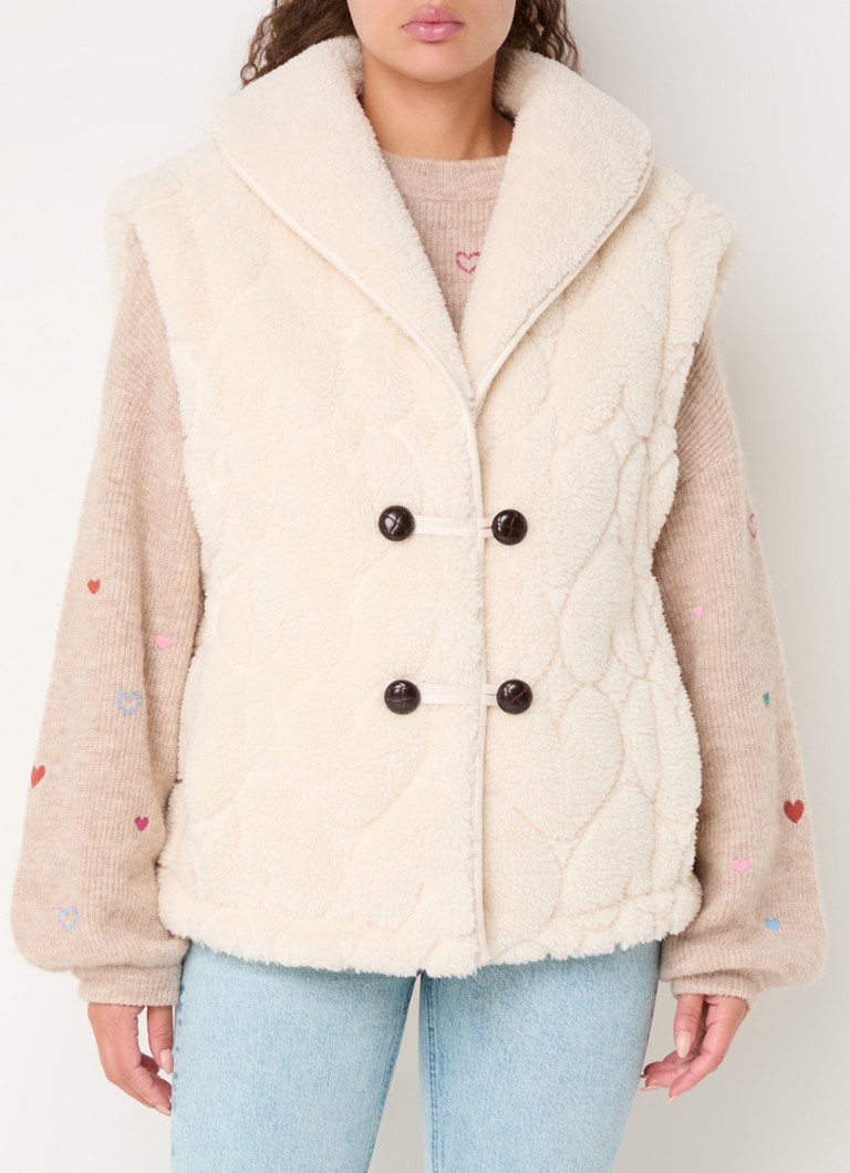 Gilet en peluche Merlin de Fabienne Chapot avec poches latérales