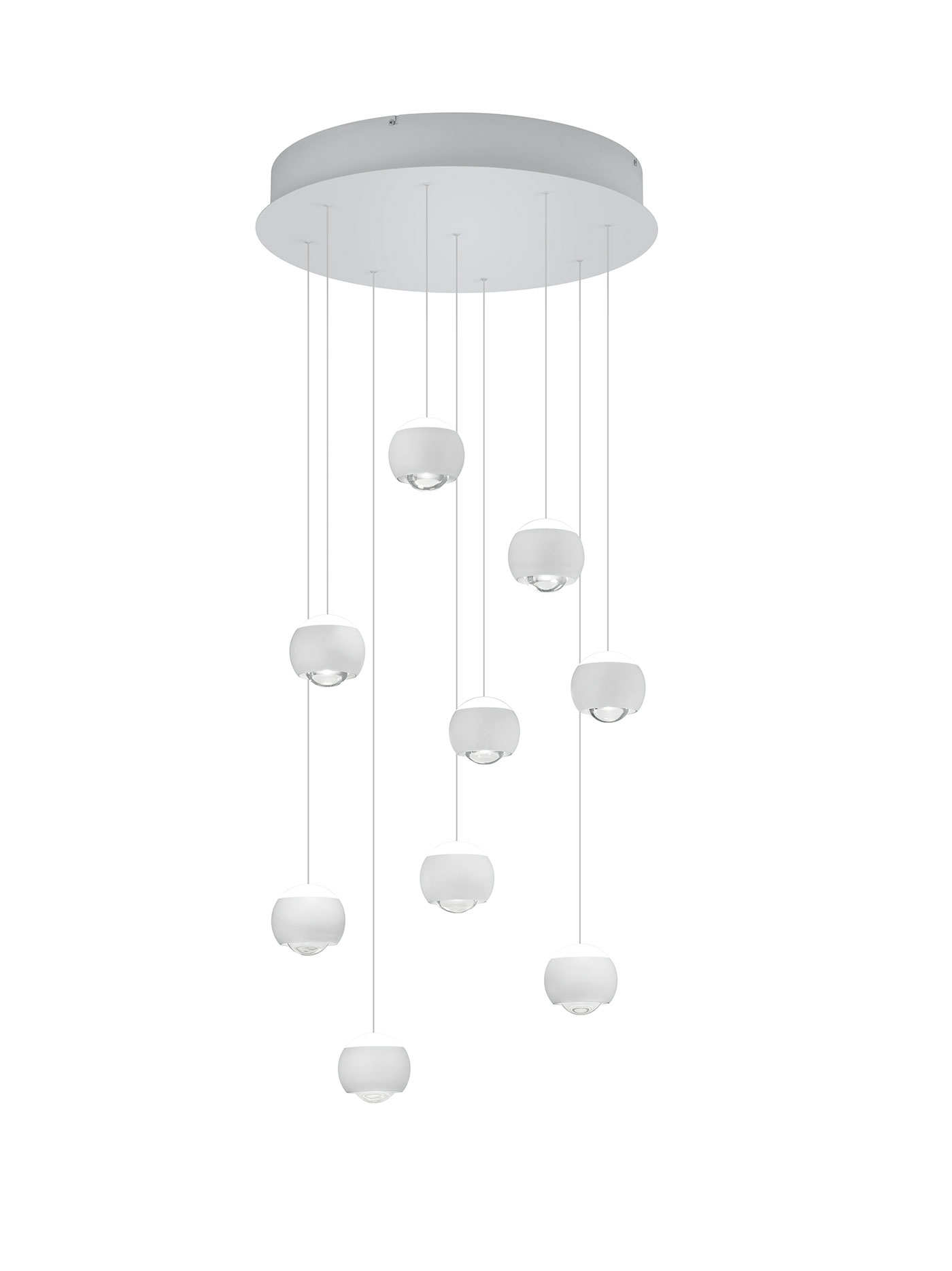MusterringLED-Pendelleuchte 9flg