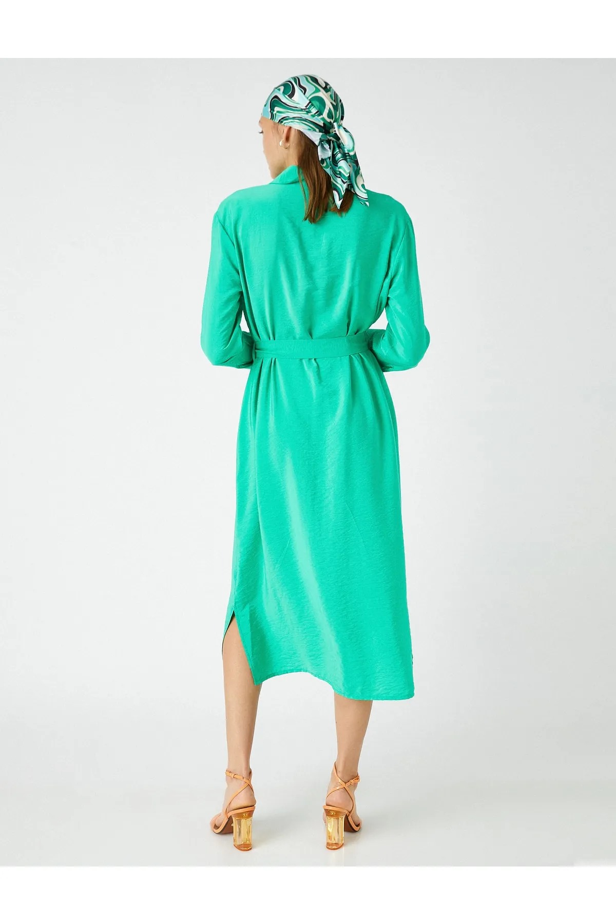 Koton  Midi-Hemdkleid aus Modal-Mix