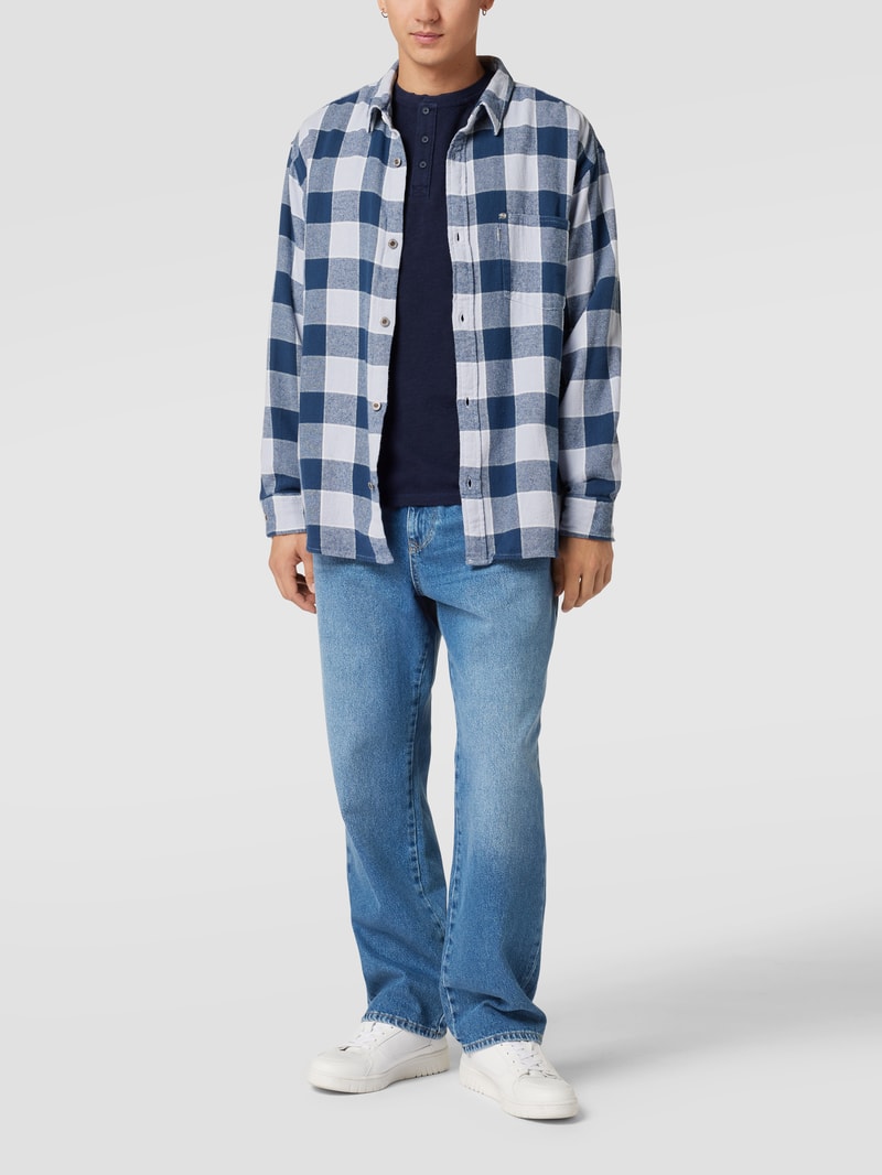 Baggy Fit Jeans mit Brand-Detail in blau