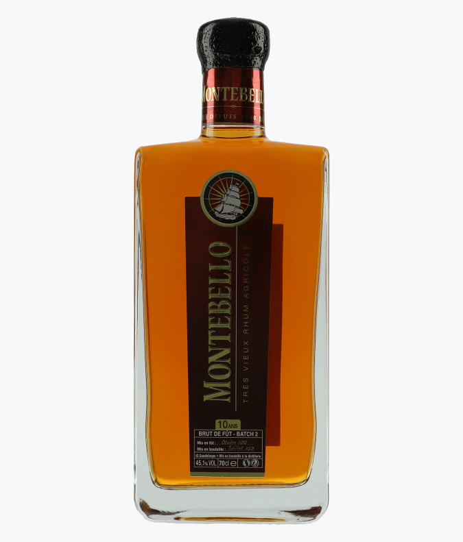 Rhum Vieux 10 ans Brut de fut N.V.MONTEBELLO
