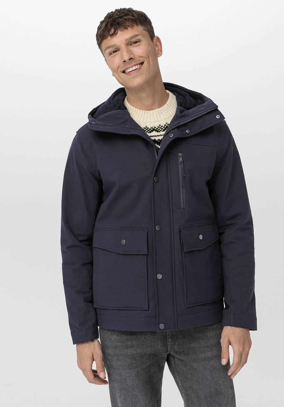 Softshell Parka aus Bio-Baumwolle