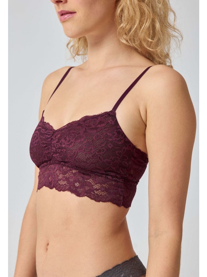 SNOCKS Spitzen-BH Damen 1 Stück in Weinrot günstig kaufen