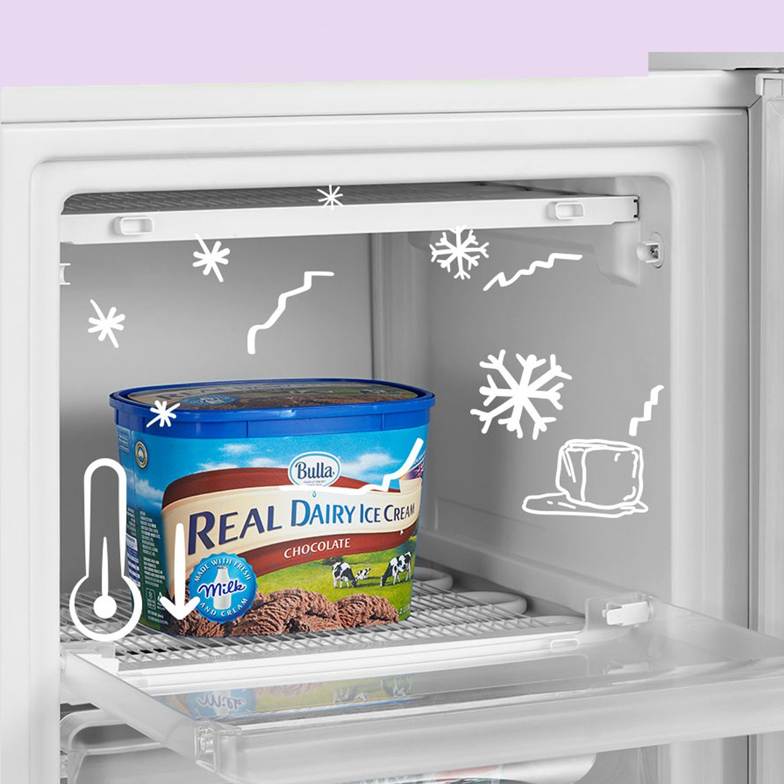 comfee Gefrierschrank RCU60WH2(E), 47.5 cm hoch, 84.5 cm breit