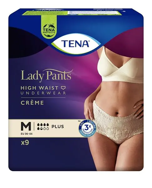Tena Lady Pants Plus, upijajuće gaćice za žene, krem boja, srednje