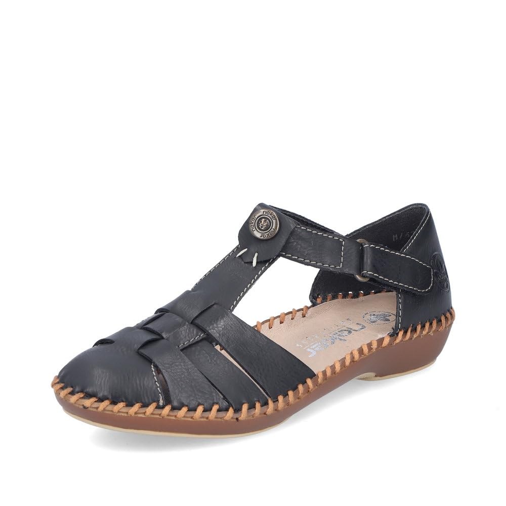 RIEKER Sportliche Slipper schwarz