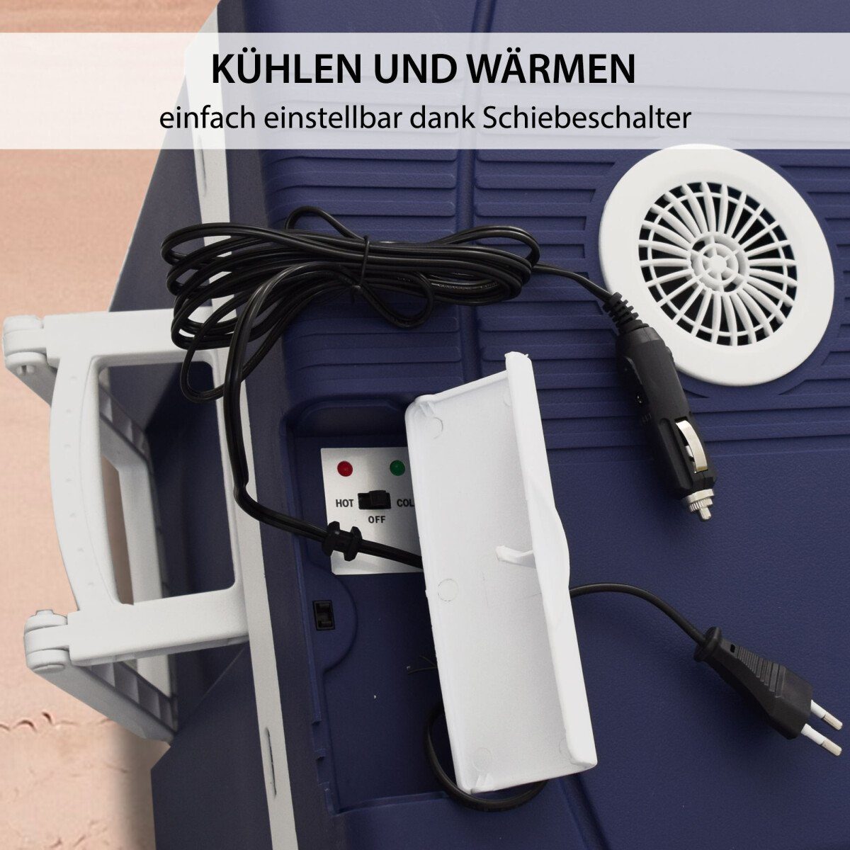 Syntrox Germany Kühlbox SYNTROX Germany - Kühlbox Dschubba 50 Liter Warmhaltefunktion