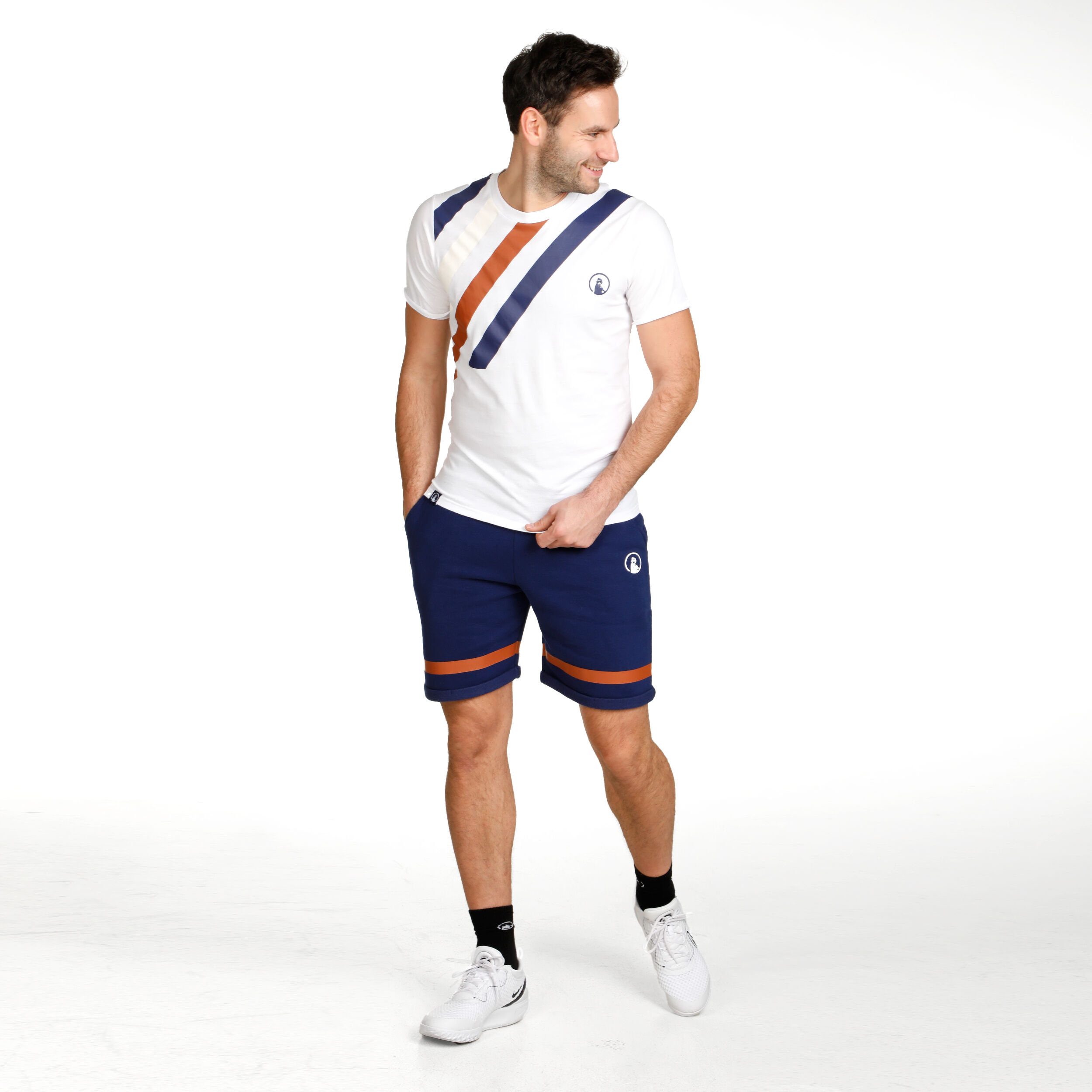 Retro Lifestyle Shorts Herren - Dunkelblau
