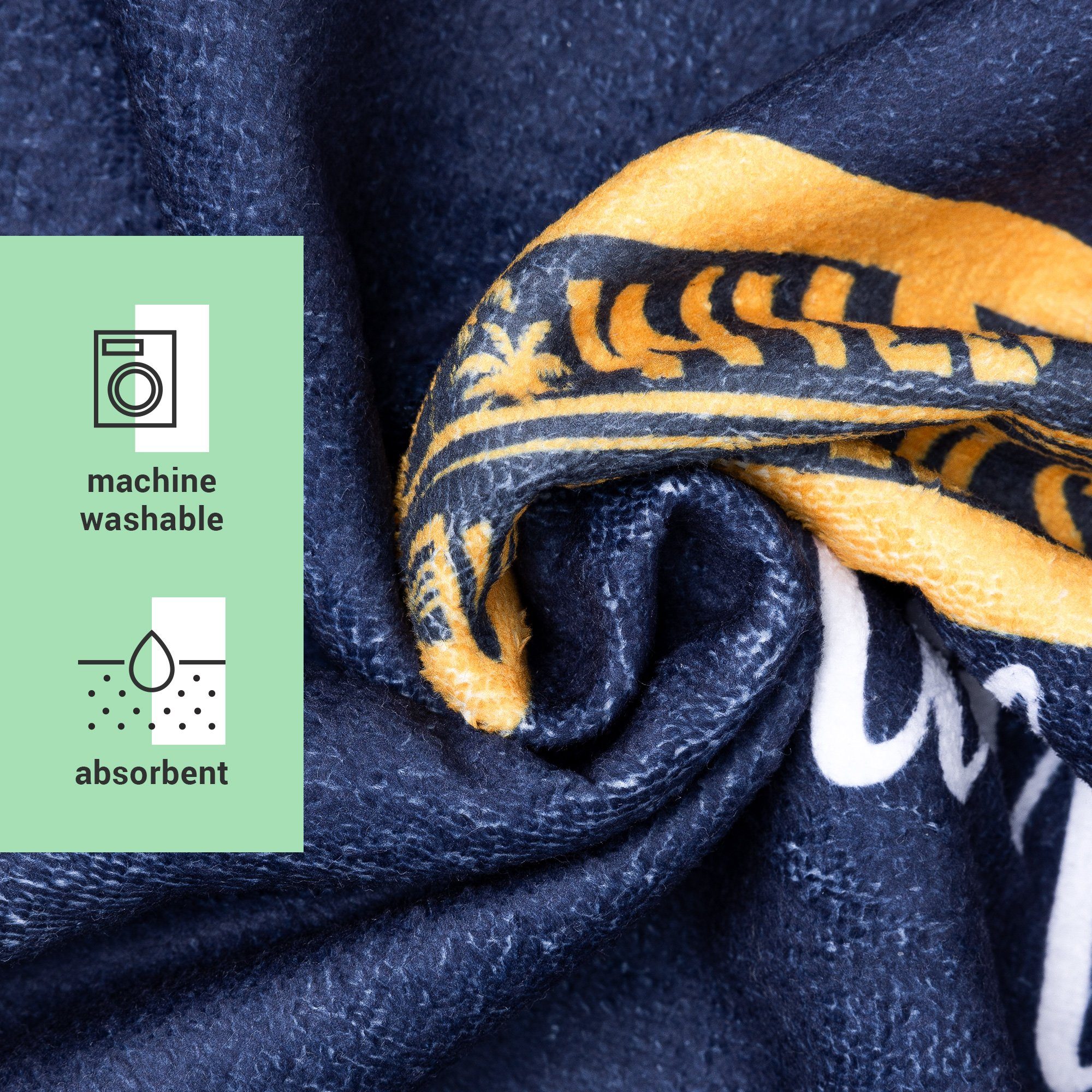 HOMELEVEL Bademantel Badeponcho für Kinder und Teenager - Poncho Handtuch mit Kapuze, Baumwolle