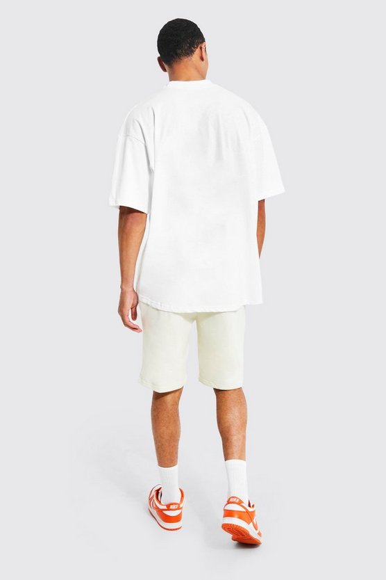 Tall Jersey-Shorts mit Man Renaissance Print