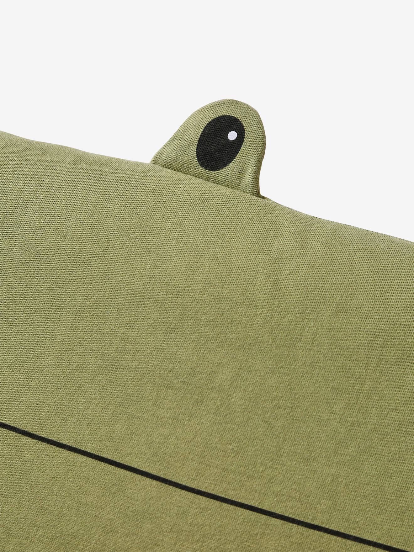 Vertbaudet Kinder Schlafsack TREK Oeko-Tex - grün bedruckt/krokodil