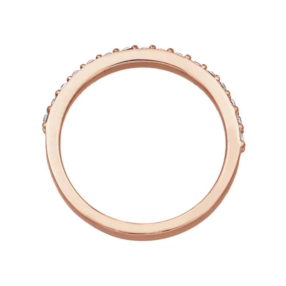 Elli Elli Bague Femmes Bande Mémoire élégant avec Cristal en Argent Sterling 925 Bague