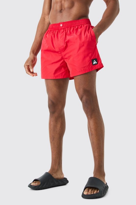 Kurze Man Triangle-Badehose mit Druckknöpfen