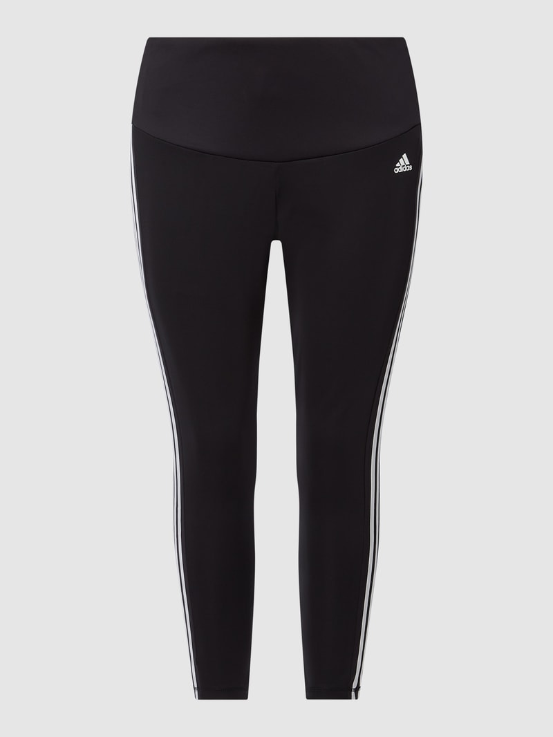 PLUS SIZE High Waist Sportleggings mit Stretch-Anteil in schwarz