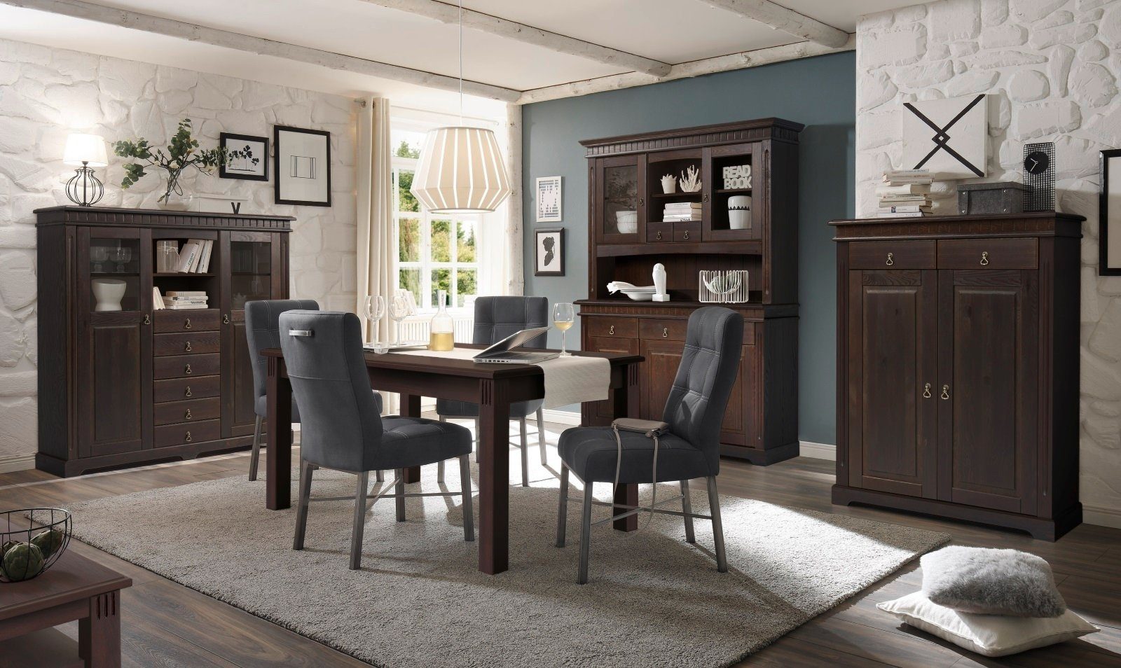 Empinio24 Buffet Cordoba Breite 149 cm, Kiefer massiv