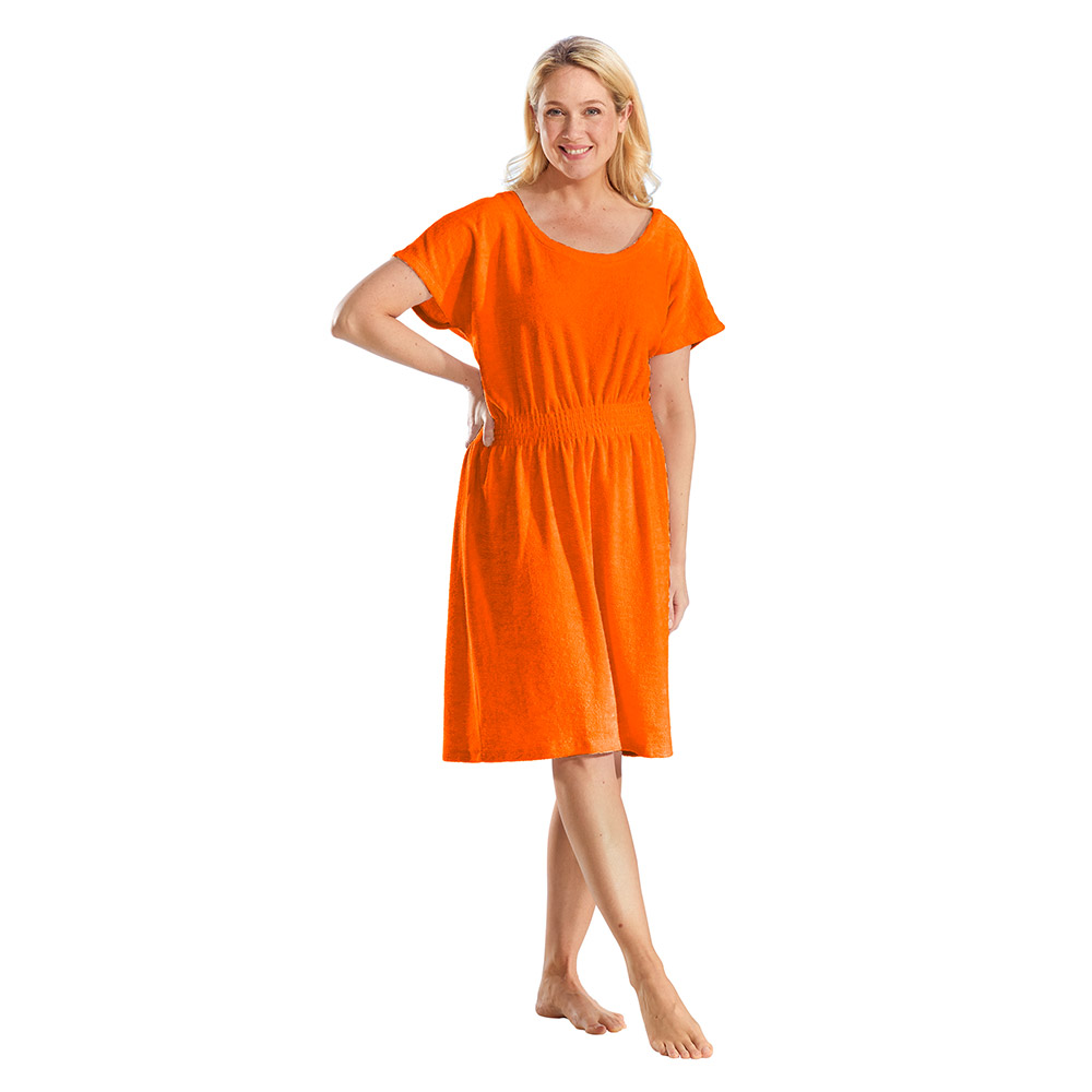 ElleNor Frottierkleid mit Gummizug