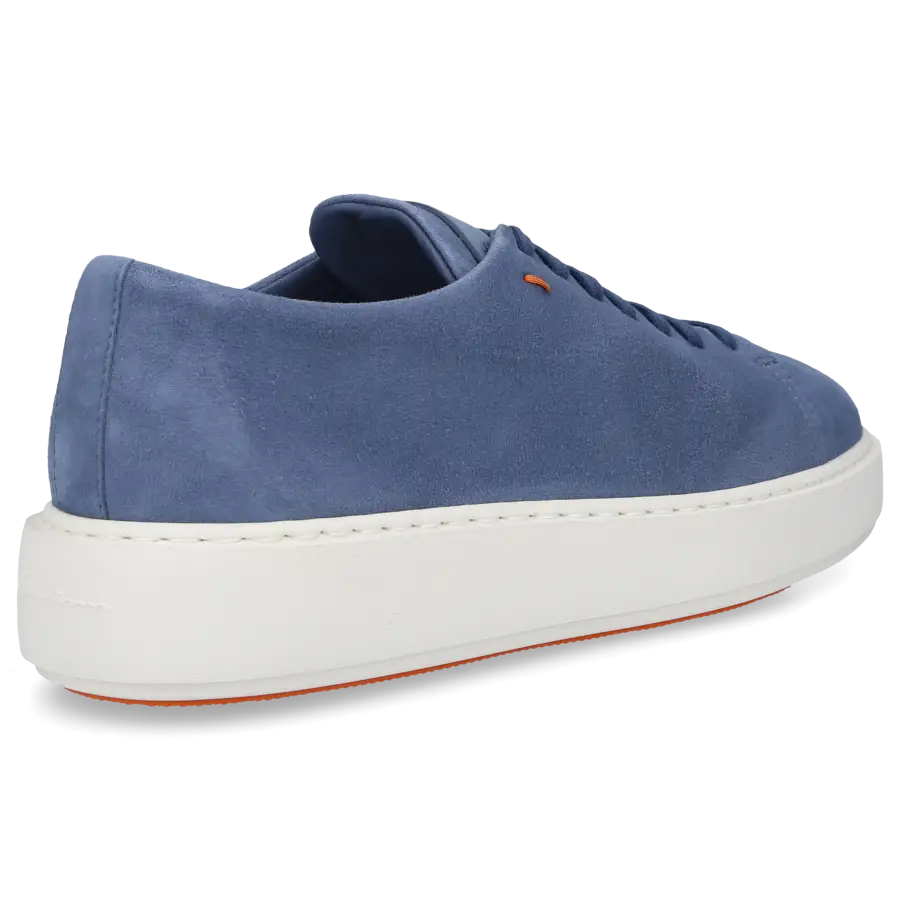 Santoni - Sneaker low 60994 Veloursleder - blau