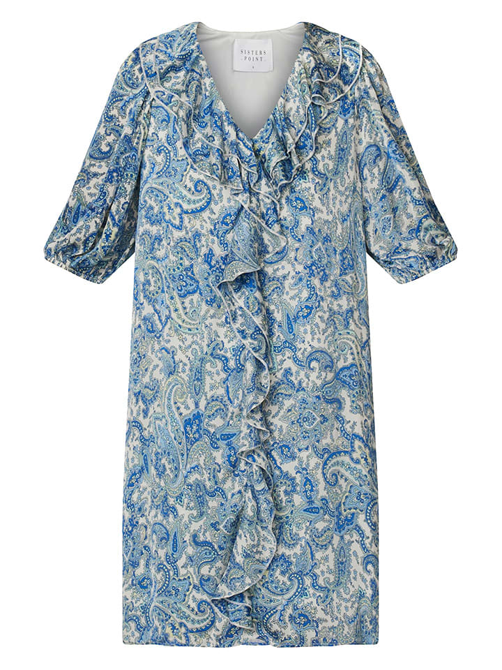 SisterS point Kleid in Blau/ Weiß günstig kaufen