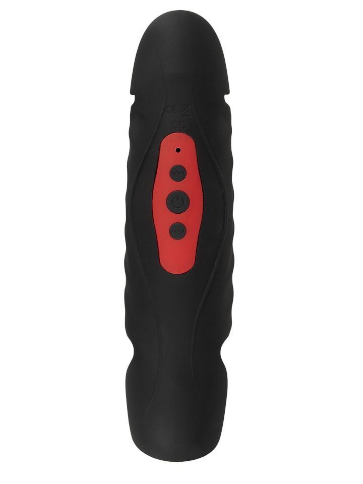 Rebel Masturbator mit Vibration Penis Trainer with 3 Point Stimulation in schwarz günstig kaufen 22 cm