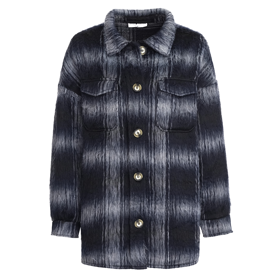Damen Hemdjacke in Fell-Optik