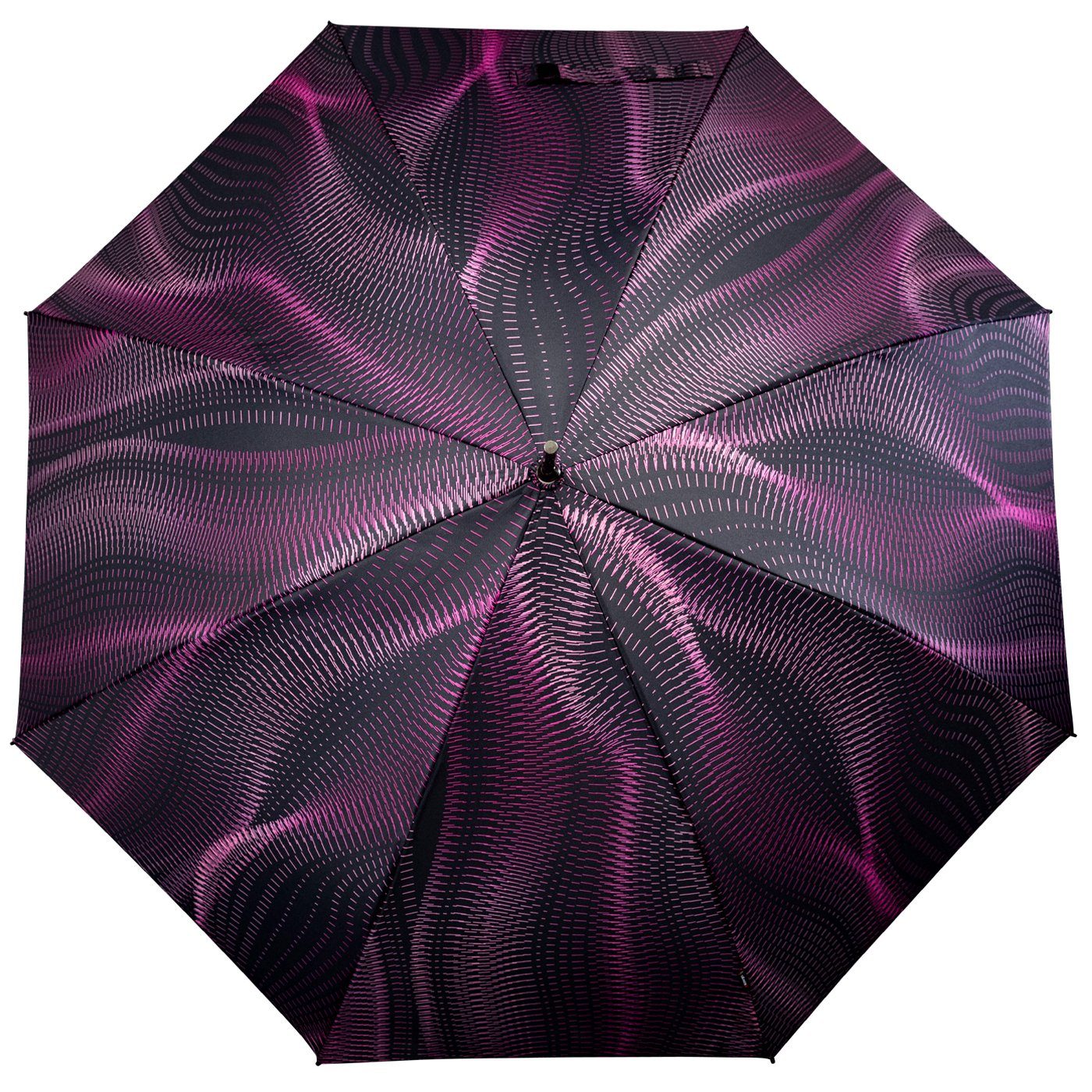 Knirps® Langregenschirm E.703 Damen-Stockschirm mit Auf-Automatik, mit filigranem Linien-Muster - Sound sunset