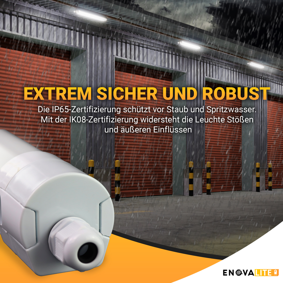 ENOVALITE LED Feuchtraumleuchte PRO, 150 cm