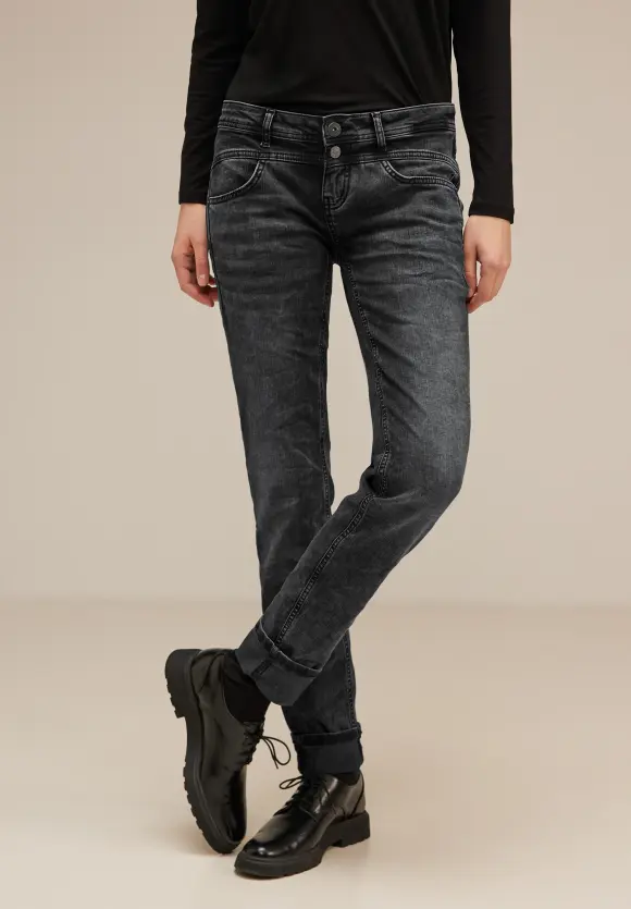 Street One Casual Fit Jeans in Grau