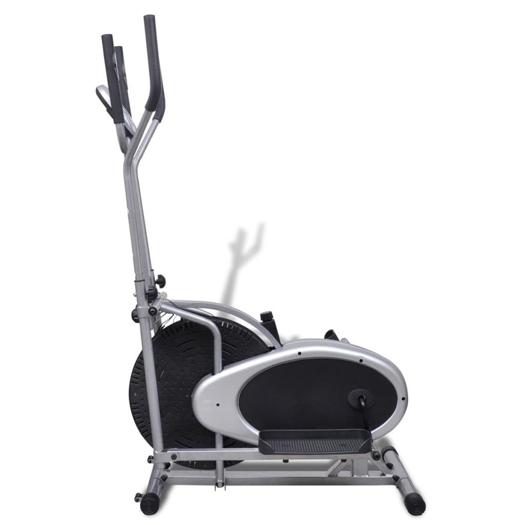 vidaXL Crosstrainer Orbitrac Ellipsentrainer Heimtrainer 4 Griffe Pulsmessung