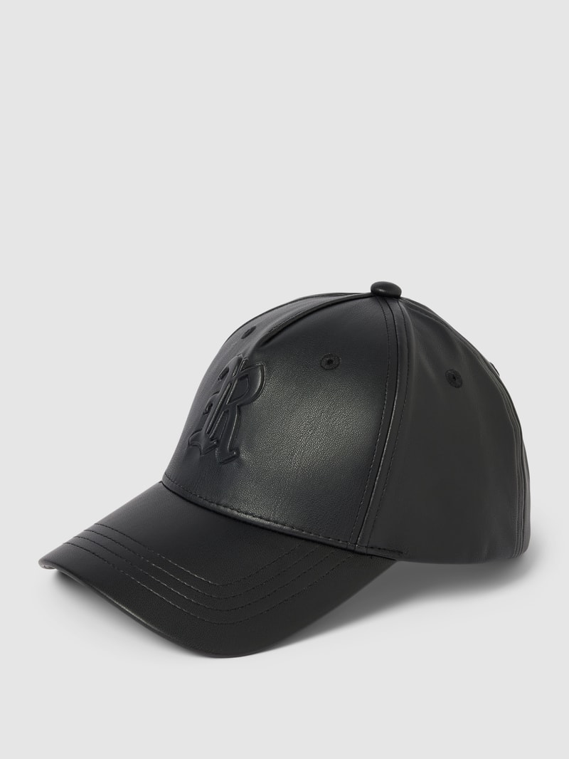 Basecap mit Label-Detail in schwarz